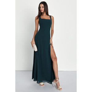 Lulus Remarkable Arrival Emerald Green Sleeveless Maxi Dress - Size S